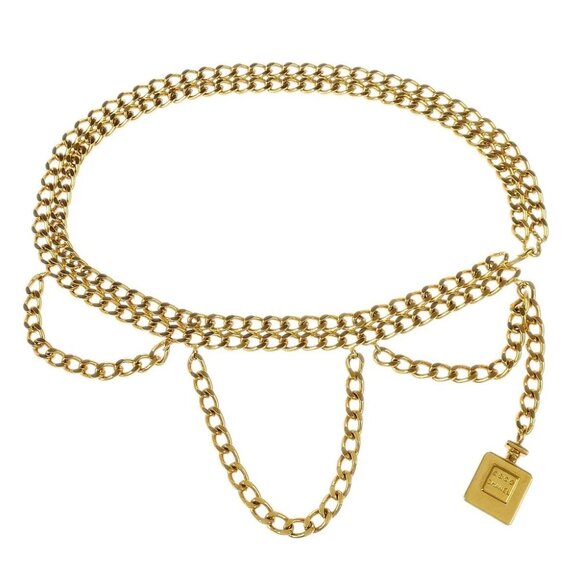 Chanel Chain Belt Perfume Gold Small Good 166384 - Picture 1 of 4
